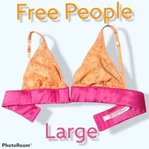 Free People bra silky lingerie large